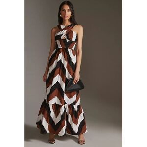 Anthropologie-Plenty by Tracy Reese Printed Halter Maxi Dress